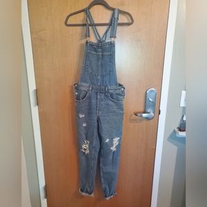 &denim H&M blue denim overalls size 2